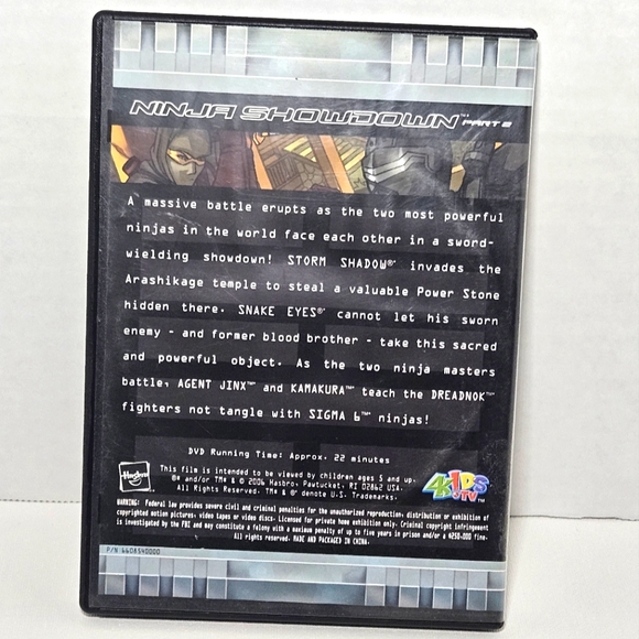 G.I. Joe Sigma 6 Ninja Showdown Part 2, DVD, 2006 - Picture 2 of 4